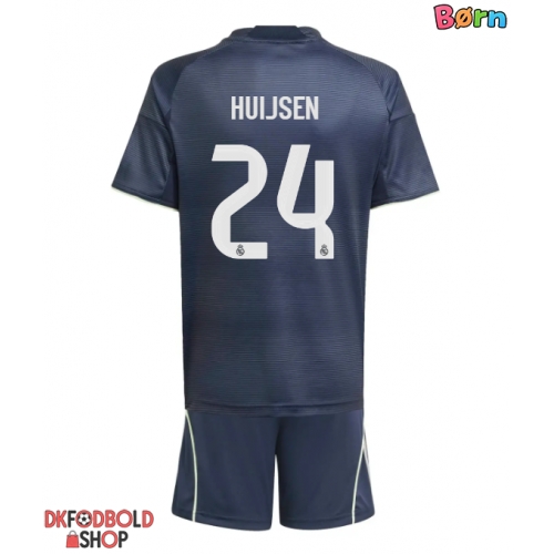 Real Madrid Dean Huijsen #24 Udebanesæt Børn 2025-26 Kort ærmer (+ korte bukser)